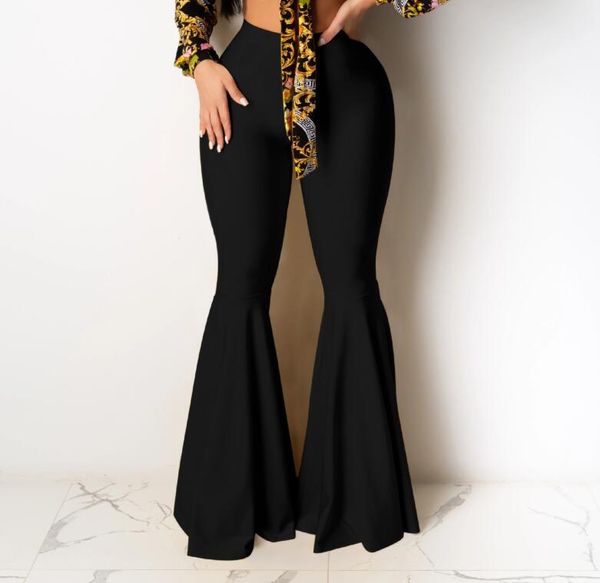 

slim flare pants solid fashion new design full length femal pant 6 colors, Black;white
