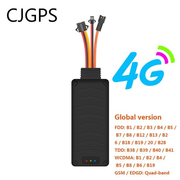 

global version car 4g gps tracker lte sos voice monitor cut off oil collision overspeed alarm waterproof locator app