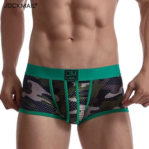 

mens underwears new camouflage mesh breathable low waist men designer underwears boxers wholesale ethika boxers spot calzoncillos, Black;brown