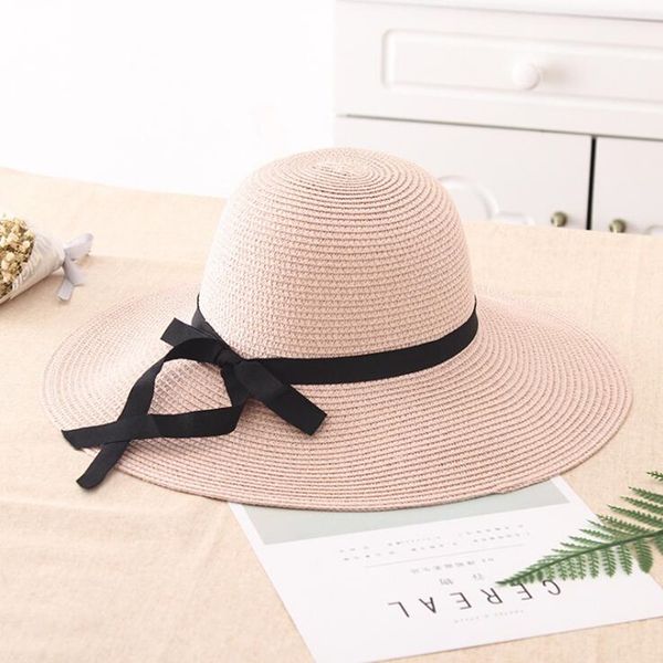 

дизайнер hat summer соломенной шляпе женщины большой широкий брим бич шляпы вс складная вс блок уф-защита панама bone высокого качества, Blue;gray