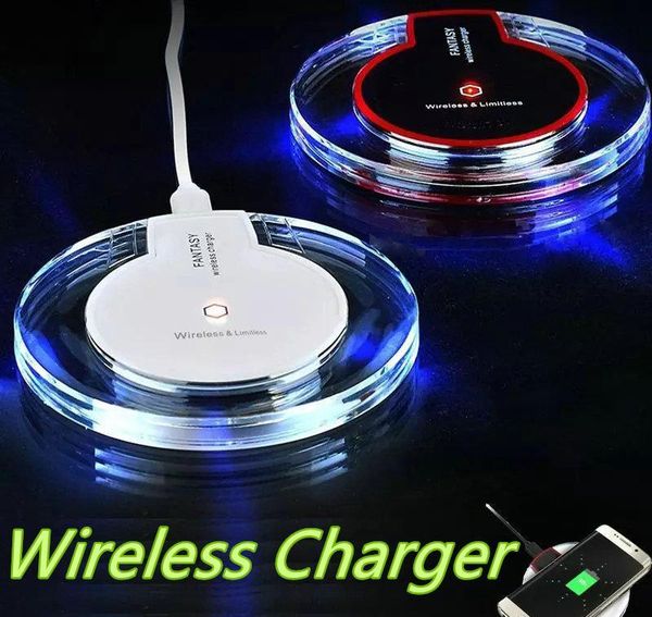 

k9 qi wireless charger for iphone x 8 8plus pad mini ultra-slim wireless charger for samsung s8 s8 plus s9 s9 plus with retail packag lmwbmv