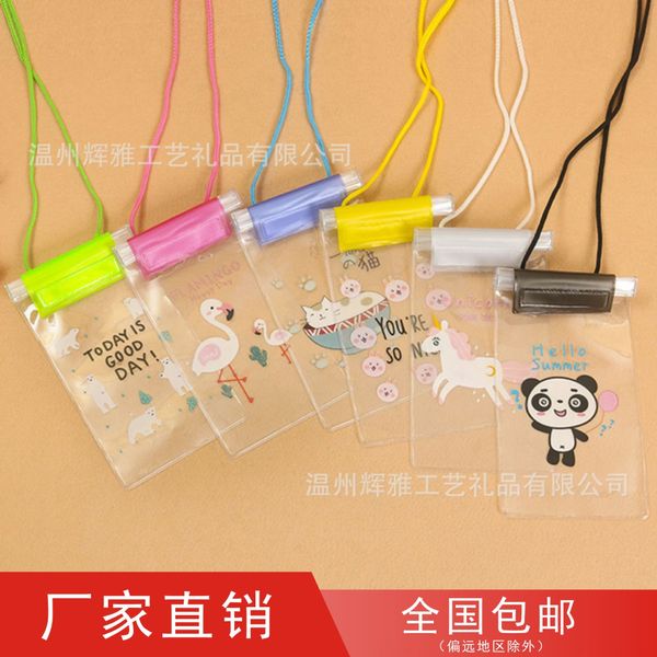 

r7cqt new three-layer sealed magic sticker cartoon mobile magic sticker bag phone waterproof bag waterproof mobile phone cover underwater ph