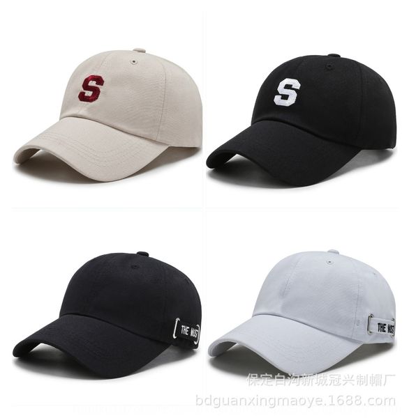 

baseball pure cotton soft net red baseball cap sun sun hat korean sunshade embroidery casual hat sunscreen travel cap, Blue;gray
