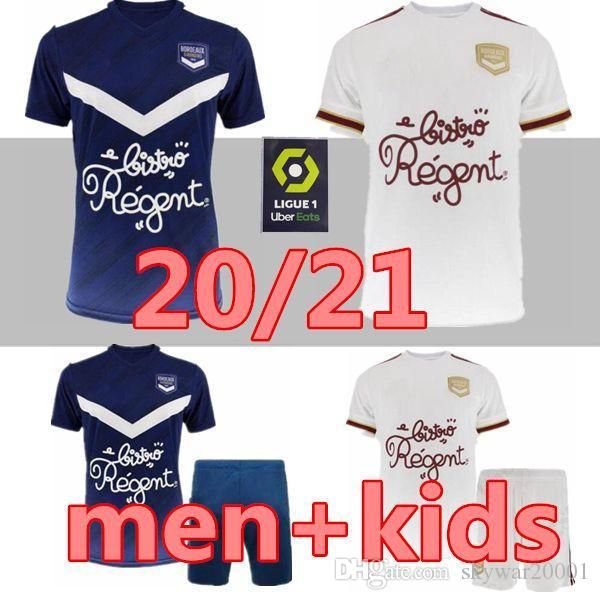 

new20 21 girondins de bordeaux soccer jerseys briand maja kamano adli football shirt bordeaux 2020 2021 white maillot kit uniforms, Black;yellow