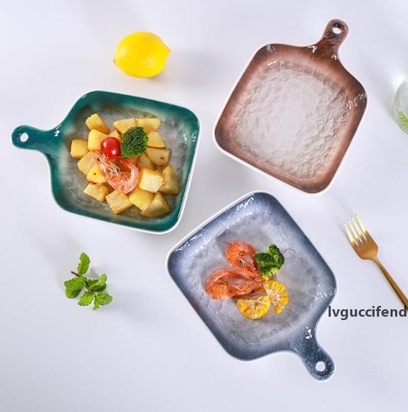 

the latest 6 kinds of ceramic baking trays european and american tableware creative baking household barbecue trays, ing