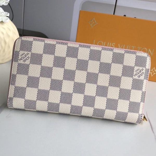 

new arrival zipper womens wallet purses card holder money coin pocket long wallets handbags luxury designer plaid women wallet purse