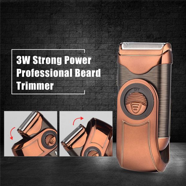 

kemei q788 professional electric razor with stainless steel blade male portable beard trimmer rechargeable electric shaver lvfzd