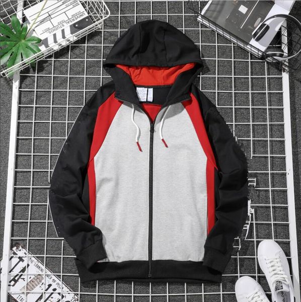 

2020 new fa3149 spring men's casual waterproof jacket outwear autumn windbreaker jacket male raincoat windproof hooded coat, Black