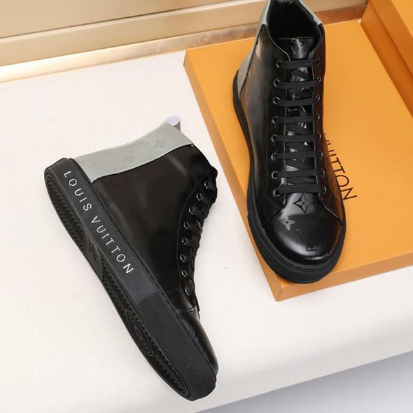 

high mens shoes luxury scarpe sportive da uomo autumn and winter popular high sneakers vintage lace -up shoes comfortable fast delivery