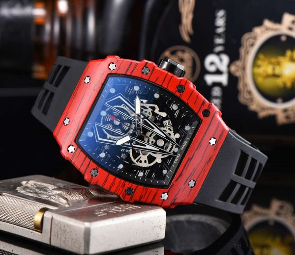 

fashion mens watch yellow strap classic design stainless steel quartz movement watches rubber strap male sport wristwatch clock, Slivery;brown