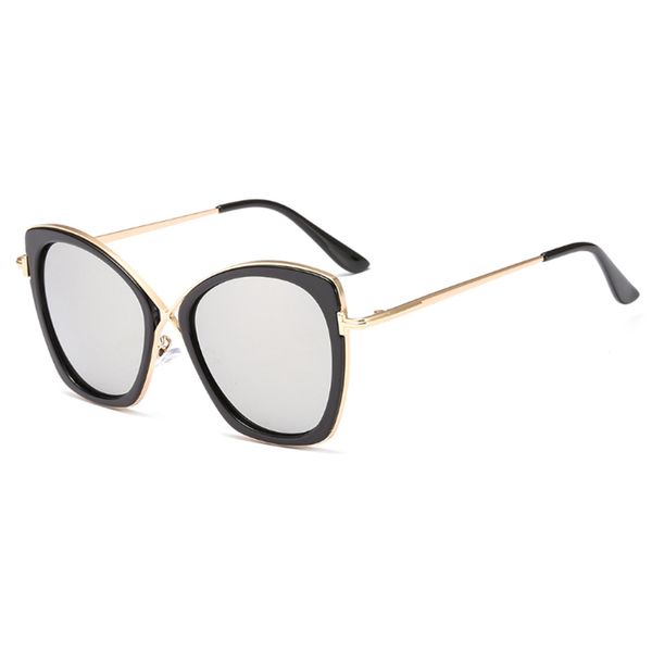 

2020 fashion trend butterfly shape women sunglasses brand design 1631 uv400 protection eyewear, White;black