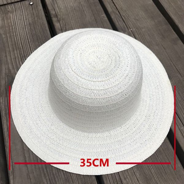 

kindergarten children painting straw diy diy straw hat wall decoration material 35cm hat painting graffiti, Blue;gray