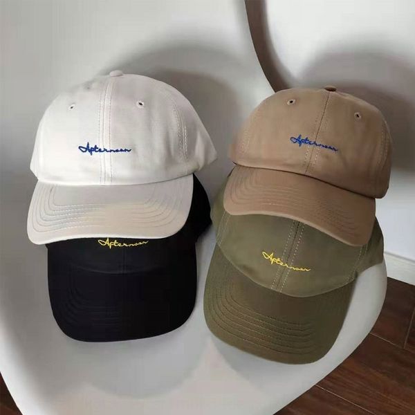 

5iaje embroidered baseball men' summer sun hat casual soft cap fashionable letter embroidery baseball cap women' korean style su, Blue;gray
