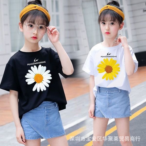 

2020 summer t- clothingkorean style children's short-sleeved t-shirt cartoon animal baby children's shirt net, Blue