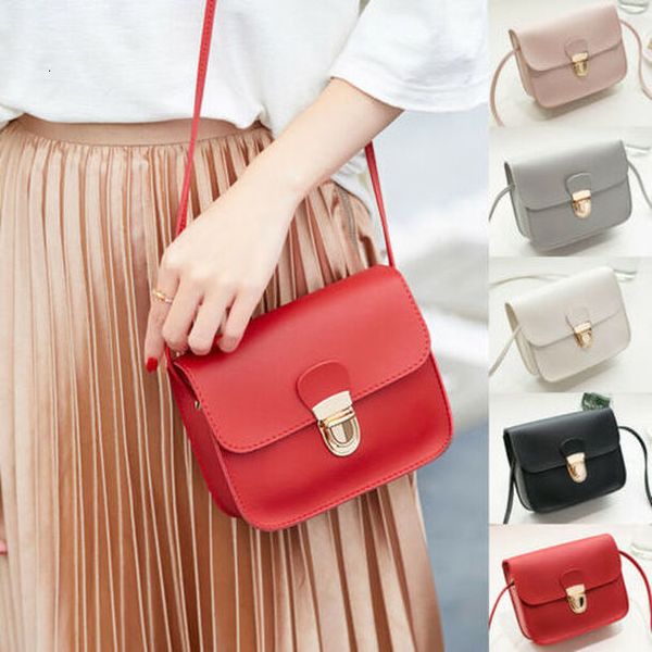 

fashion women simple shoulder bag locked wild single cross body bag handbags ladies messenger bags