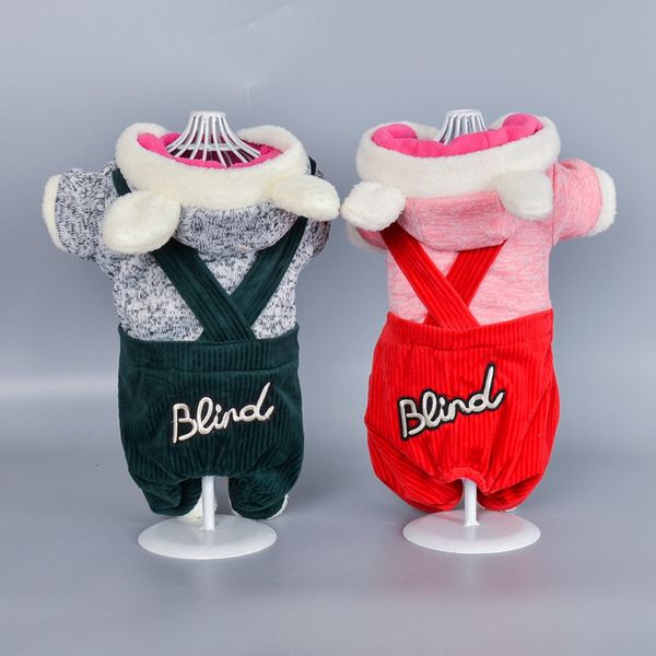 

warm fleece pet dog cat clothes puppy dog costumes button jumpsuit autumn winter clothing for small dogs chihuahua outfits i