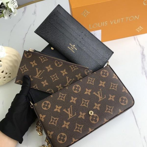 

new arrival fashion style womens leather chain crossbody bag card holder wallet purses clutches handbag luxury designer lady shoulder bags