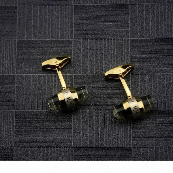 

men crystal cufflinks mens six star sleeve buttons jewelry cuff links for groomsmen fine jewelry, Silver