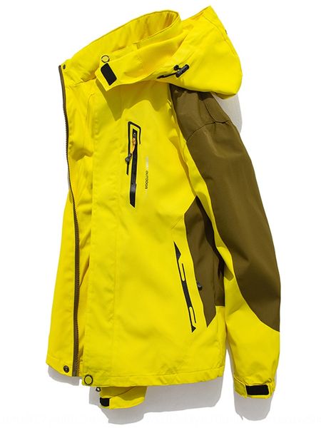

su hu sports outdoor autumn yellow hooded jacket men's and women's overalls loose jacket korean fashion brand, Blue;black