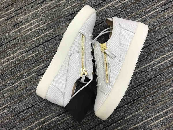 

2020 red bottom zipper shoes spike low cuts spikes sneakers chaussures heels men's casual men low black boots designs double zipper