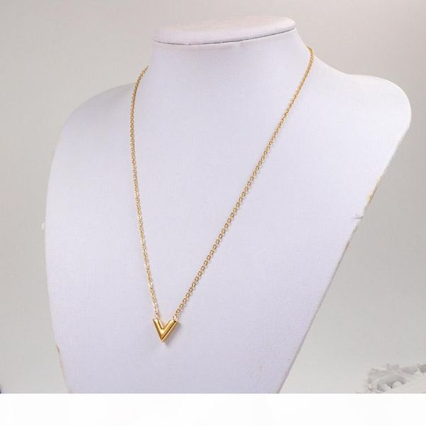 

designer jewelry women necklace stainless steel rose gold silver fashion necklaces letter pendant necklace