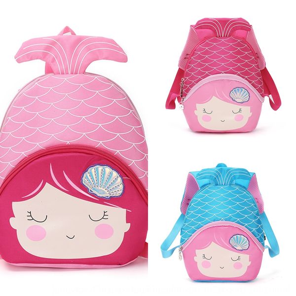 

2020 school new primary school schoolbag kindergarten girls' bag korean cartoon mermaid design light and comfortable