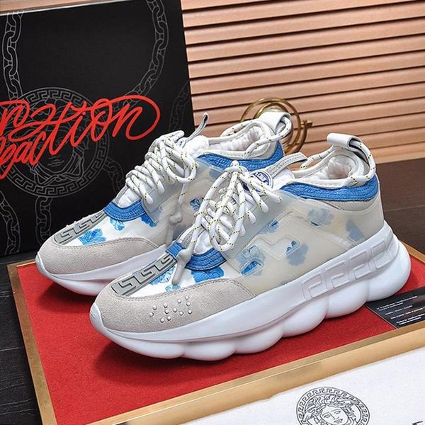 

chain reaction sneakers mens shoes fast delivery fashion luxury footwears low lace -up plus size casual men shoes sale, Black