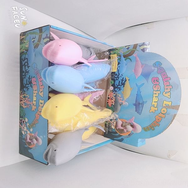 

new selling shark flour toygift toyball vent toy bewitched toy new pinching music children's creative small gift