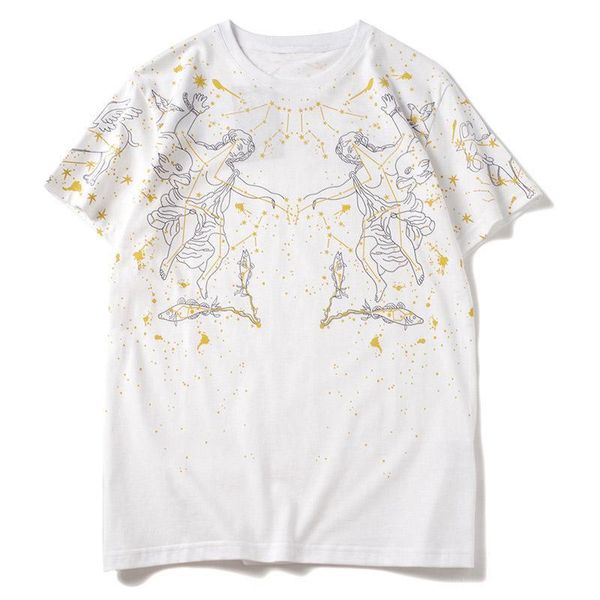 

19ss luxury mens конструктора тенниски хлопка вскользь спорт короткие мужские рукава тройники 3 цвета, White;black