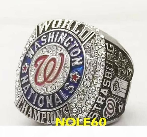 

i washington 2019 nationals world series champions baseball team championship ring souvenir fan men gift wholesale 2020 drop shipping, Golden;silver