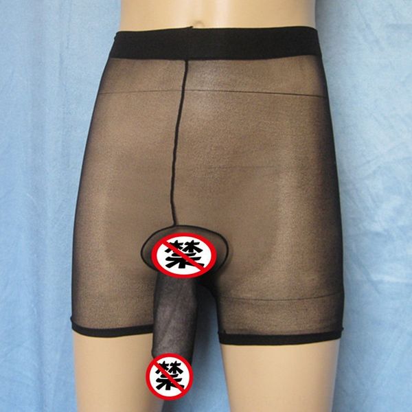 

mftit transparent color men's boxer underwear fake mother love silk men transparent color men's boxer underwear fake mother underp, Black;white