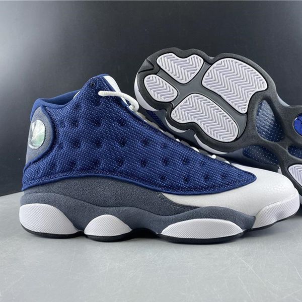 

13 xiii flints 13s blue grey white men basketball shoes trainers sports sneakers outdoor size 7-12us