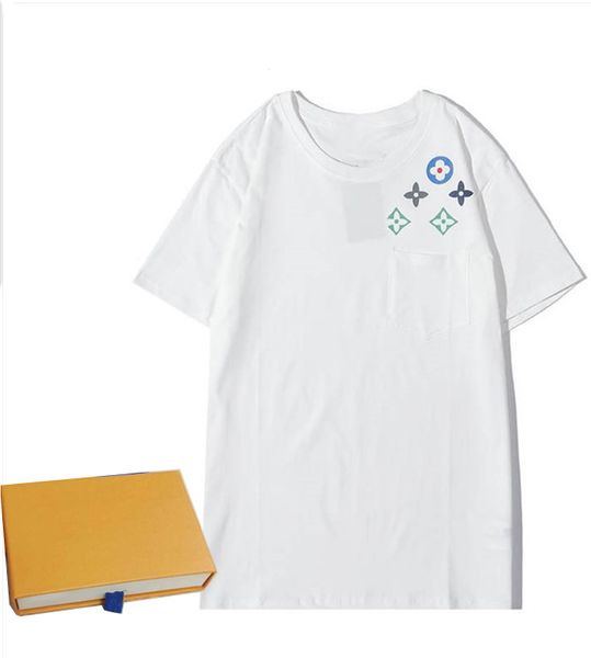

mens t shirts summer tee letters printed side short sleeve shirt for men women wholesale s-2xl, White;black