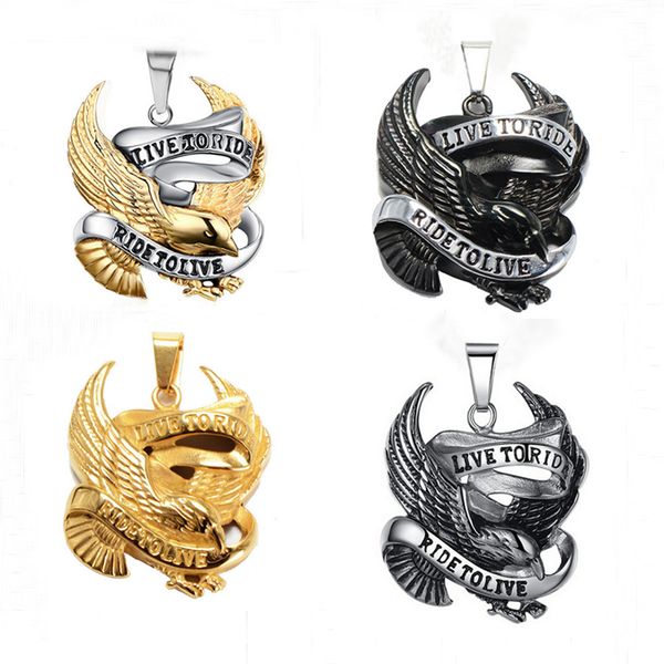 

Europe and the United States Metrosexual Harley Eagle personality titanium pendants