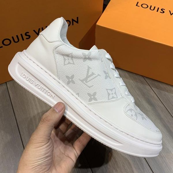 

rivoli sneaker luxury mens shoes comfortable outdoor walking low footwears vintage design casual lace -up men shoes fast deliver, Black