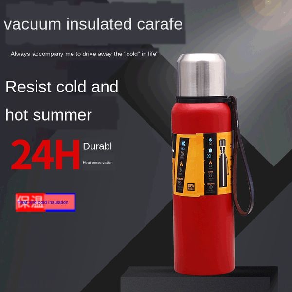 

vacuum stainless steel outdoor sports thermos cup portable outdoor sports kettle travel rope thermos cup