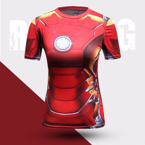 

2019 sports sports fitness tights fitness clothes quick-drying clothes breathable short-sleeved t-shirt sweatshirt women's tights, Black