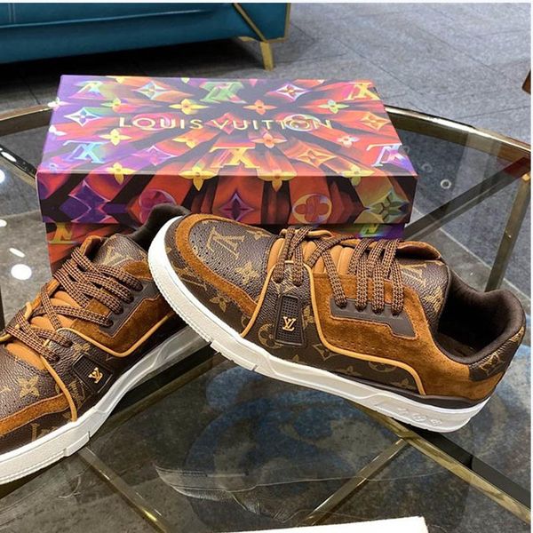 

54 designer high-quality men's casual sports shoes and luxury outdoor casual shoes, the original box size is 38-45, Black