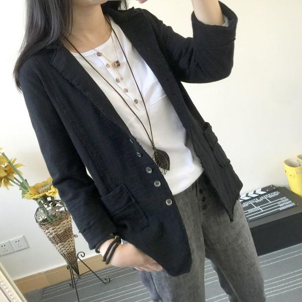 

size suits natural color lapel neck casual suits fashion korea style womens suit womens designer, White;black