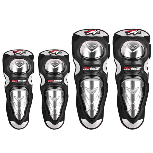 

motorcycle protector knee and elbow four piece set thickened stainless steel rider anti fall leg protector