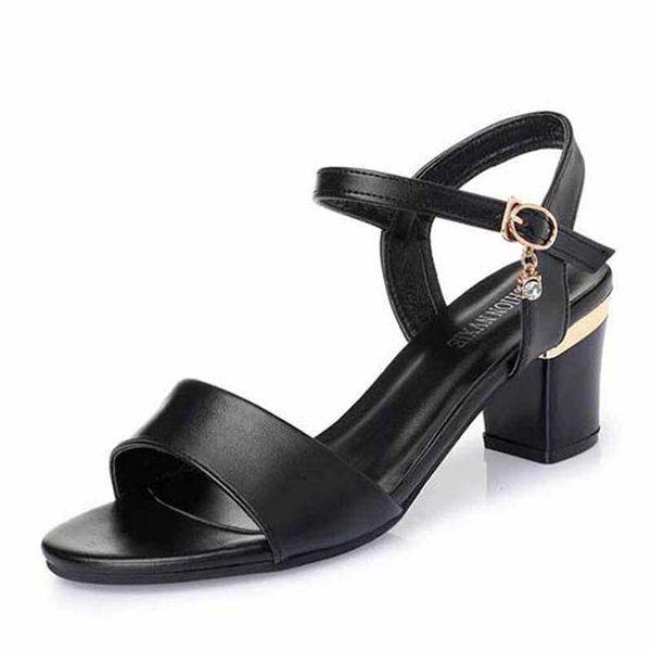 

sandals shoe real leather slides slippers shoes for man woman eu:35-45 p92, Black