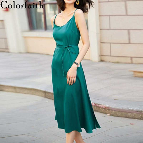 

colorfaith new 2020 women's summer sundress wild v-neck solid multi colors vintage lace up elegant split long dress drq102, Black;gray