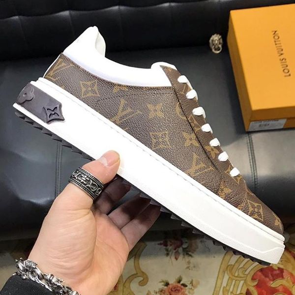 

mens shoes sneakers fashion shoe with original box classic flats casual shoes chaussures de sport pour hommes lace up thick sole shoes sale, Black