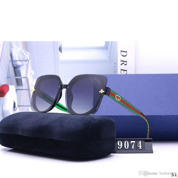 

fashion women rimless sunglasses designer big frame women polarized sunglass buffalo horn lentes eyewear sun glasses lunettes de soleil, Black