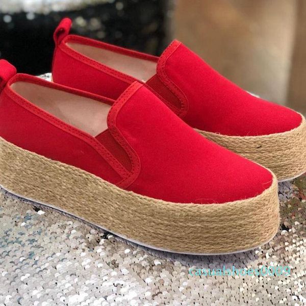 

2020 spring women flats shoes platform sneakers slip on flats leather suede ladies loafers moccasins casual shoes women creepers c09, Black