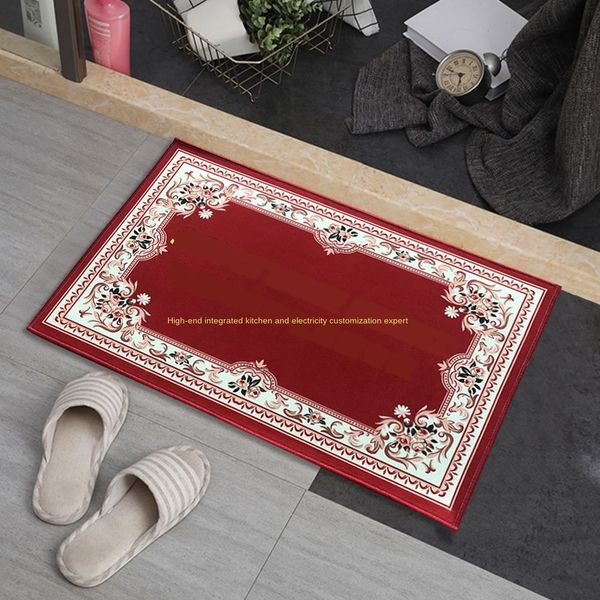 

z2ntx carpet european gift advertising door non-slip crystal non-slip thermal transfer printing polyester crystal velvet anti-skid mat floor