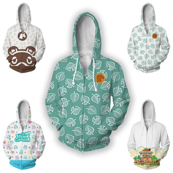 

rhzzi gather mori friends association crossing cardigan hooded cosplay game surroundings gather animal mori sweater friends association anim, Black