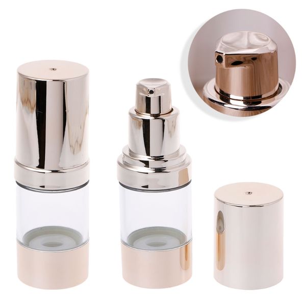 

15/30/50ml empty cosmetic airless bottle plastic treatment pump travel bottles