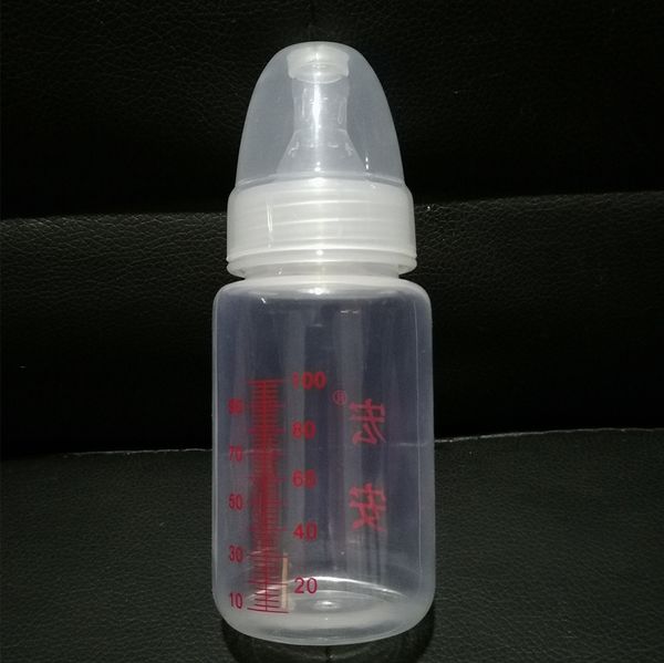 

одноразовые пластиковые ppsterile силиконовые бутылки независимой упаковки бутылок молока чашки молока 100 мл с силиконовой сосок головкой