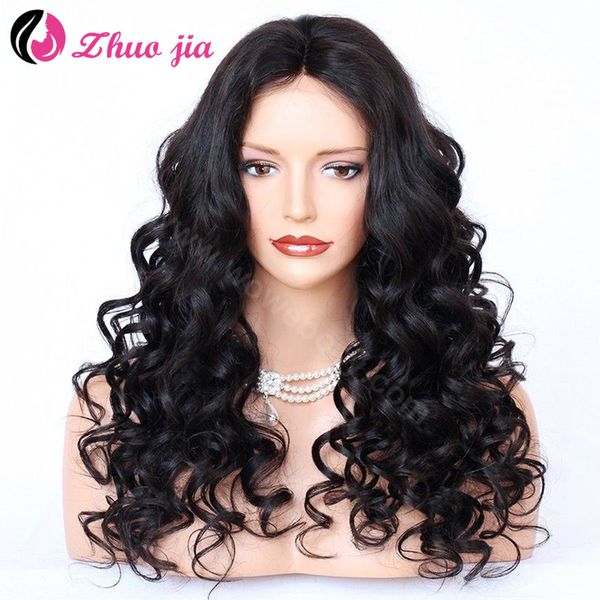

JIA Loose Deep Wave Wig 13X4 Lace Front Human Hair Wigs For Women 13X6 Brazilian Hair Wigs Pre Plucked 360 Lace Frontal Wig, Dark brown